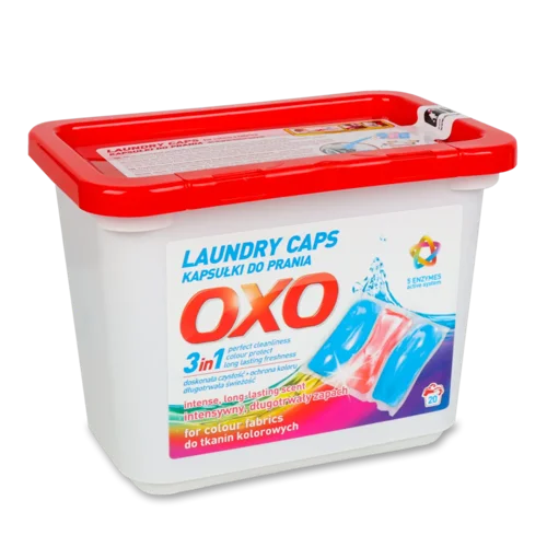 Капсули для прання OXO 3в1 кольорових речей