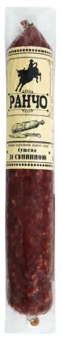 Ковбаса Сушена зі свининою Ранчо сиров'ялена вищого ґатунку 0.34кг