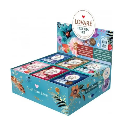 Набір чаїв Fest tea Lovare картонна упаковка 157.5г