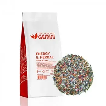 Чай трав'яний Gemini Tea Collection Енергія трав, 100г