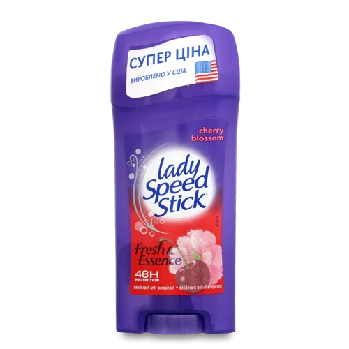 Дезодорант-антиперспірант жіночий Fresh&Essence Cherry Blossom Lady Speed Stick, 65г