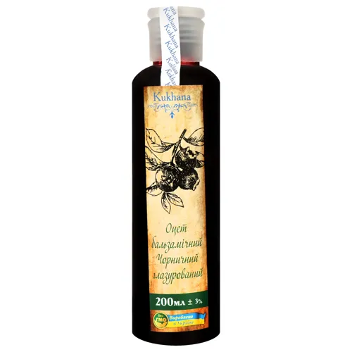Оцет бальзамічний чорничний глазурований Kukhana 200мл