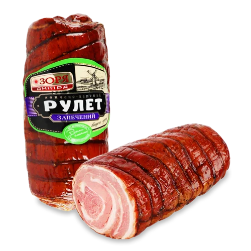 Рулет Запечений Варено-Копчене Зоря Дніпра в/к, кг