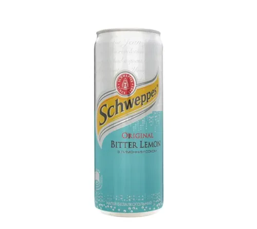 Напій безалкогольний сильногазований Original Bitter Lemon Schweppes з/б 250мл