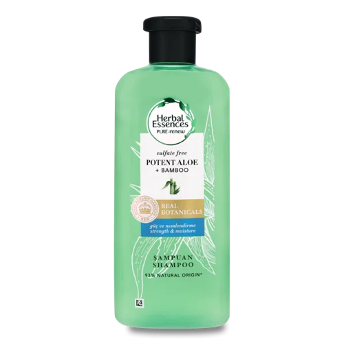 Шампунь Для Волосся Potent Aloe+Bamboo Herbal Essences, 380мл