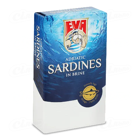 Сардини EVA в розсолі, 100г