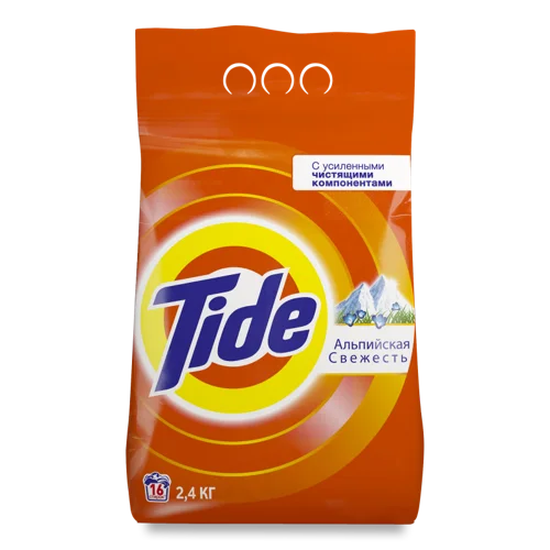 Порошок для прання Tide Альпійська Свіжість, в/ґ, 2.4 кг