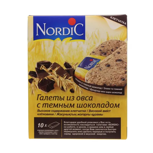 Галети з вівса з темним шоколадом Nordic