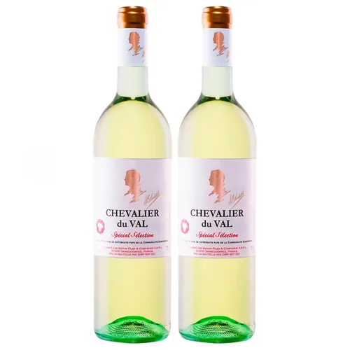 Вино Chevalier du Val Rouge біле напівсолодке 10%, 2х1,5л