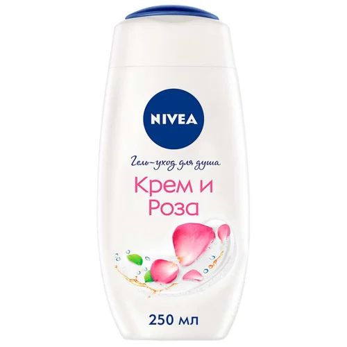Гель для душу Nivea Крем та троянда 250мл