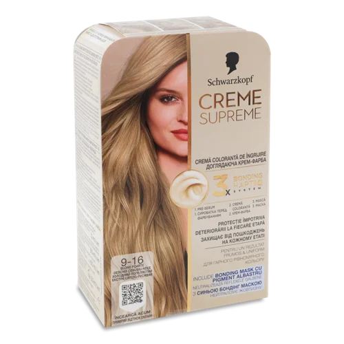 Крем-фарба Для Волосся Creme Supreme №9-16 Schwarzkopf, 1шт