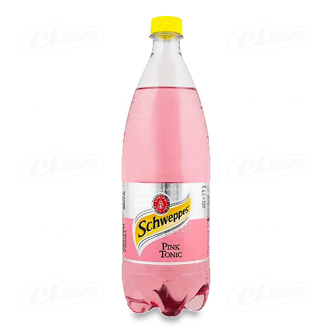 Напій Schweppes Pink Tonic безалкогольний сильногазований, 1л