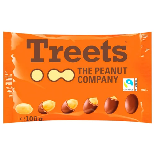 Драже Treets Арахіс в молочному шоколаді 100г