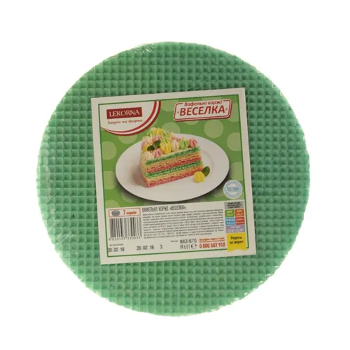Коржі вафельні для торта Веселка 68гр