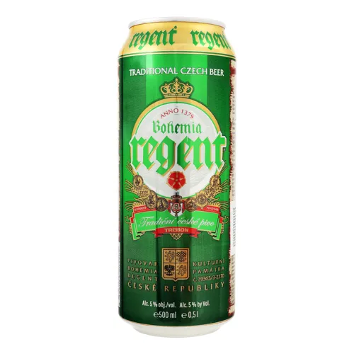 Пиво Bohemia Regent Premium Lager світле з залізній банці 5% 0,5л