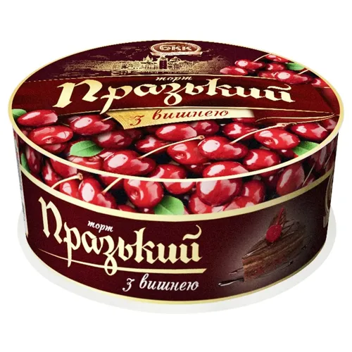 Торт БКК Празький з вишнею 450г
