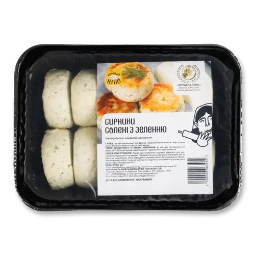 Сирники Швидкозаморожені Солені З Зеленню, в/ґ, 620г