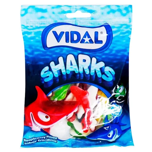 Цукерки жувальні Vidal Акули 90г