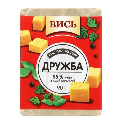 Сир плавлений 55% Дружба Вись м/у 90г