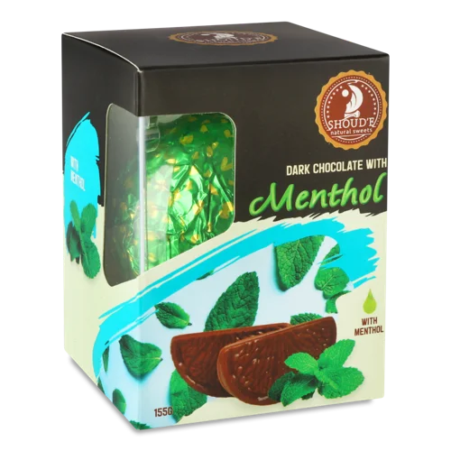 Шоколад Чорний З Ментолом Вищого Ґатунку, к/у 155г