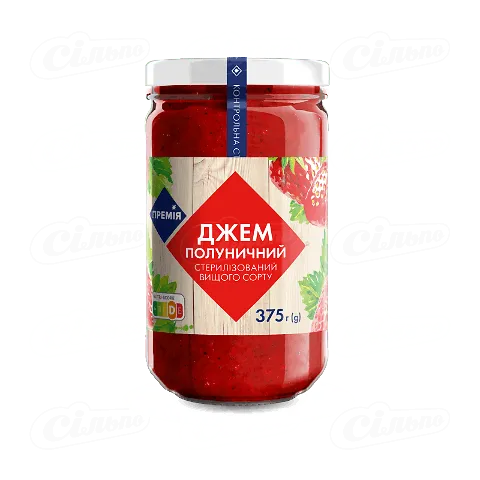 Джем «Премія»® полуничний стерилізований, 375г
