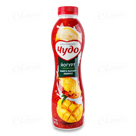 Йогурт Чудо Манго-банан-ананас 2,5% 520г
