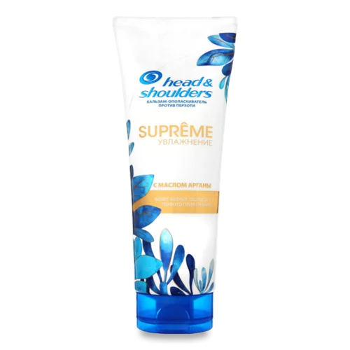 Бальзам-ополіскувач для Волосся Проти Лупи Supreme Head&Shoulders з Олією Аргани, Зволоження, 275мл