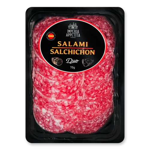 Ковбаси Салямі&Сальчічон Duo Imperia Appetita с/в, лоток 70г