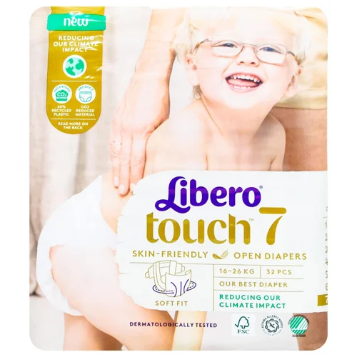 Підгузки Libero Touch 7р 16-26кг 32шт
