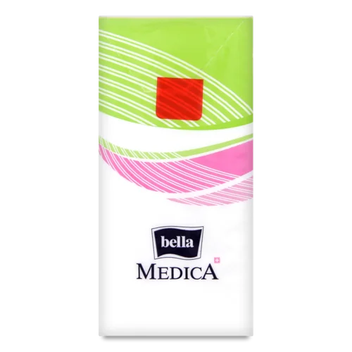 Хустинки Паперові Носові Гігієнічні Тришарові Medica Bella, 9 шт