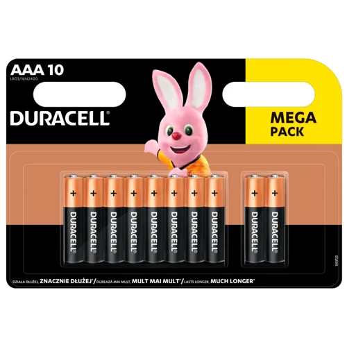 Батарейки Duracell Basic лужні АAА LR03 MN1500 1.5V 10шт