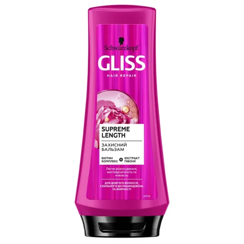 Бальзам Gliss Supreme Length для довгого волосся схильного до пошкоджень та жирності 200мл