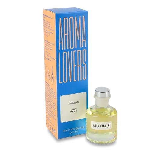 Аромадифузор з комплектом паличок Spicy Wood Aroma Lovers 50мл, натуральний, в/ґ