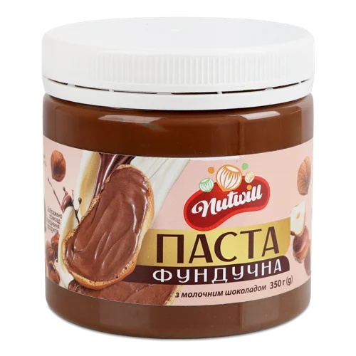 Паста Фундучна З Молочним Шоколадом Nutwill, п/б 350г