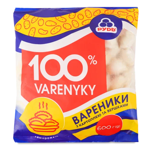 Вареники З Картоплею Та Вершками В/ґ 600г