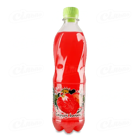 Напій соковий Prigat Банан-полуниця без газу, 0,5л