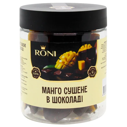 Манго Roni в чорному шоколаді без цукру 200г