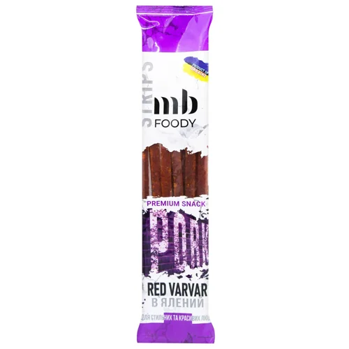 Стріпси зі свинини MB Foody Red Varvar в'ялені 35г