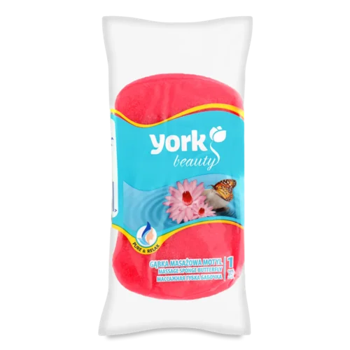 Мочалка York MOTYL для тіла масажна