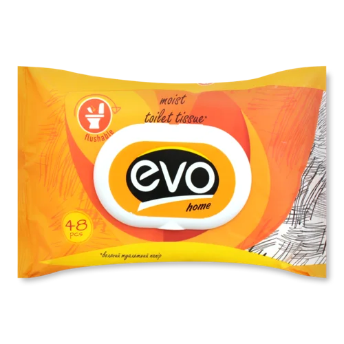 Вологий Туалетний Папір Evo Home 48шт, в/ґ