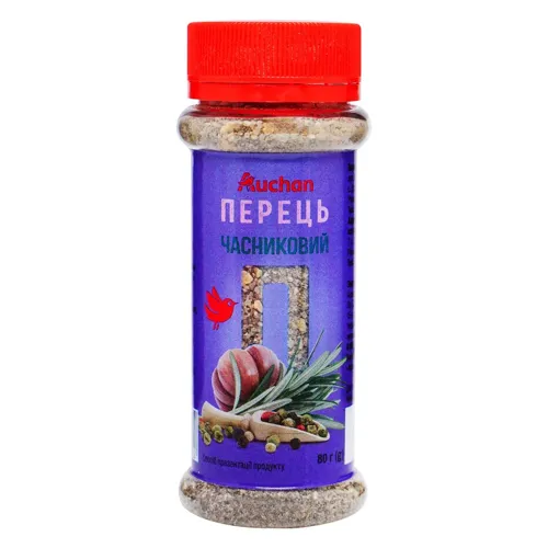 Перець Ашан часниковий 80г