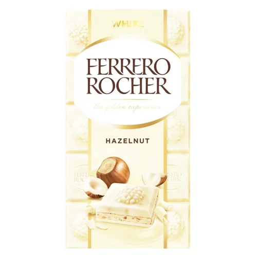 Шоколад білий Ferrero Rocher Hazelnut 90г