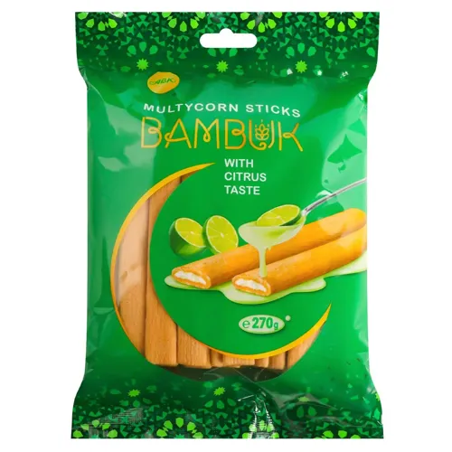 Трубочки мультизлакові АВК Bambuk зі смаком цитруса 270г
