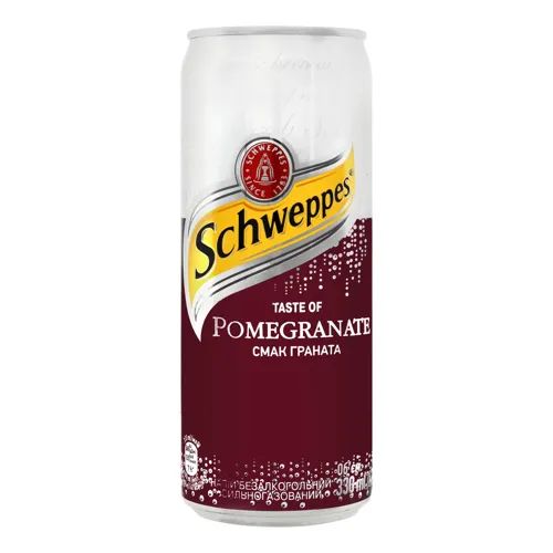 Напій безалкогольний сильногазований Pomegranate Schweppes з/б 0.33л