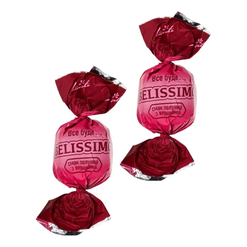 Цукерки Полуниця з вершками Belissimo Konti кг