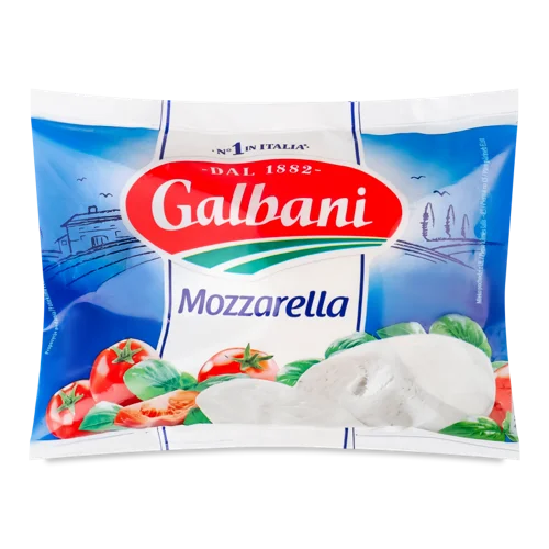 Сир Моцарела 45% Galbani, м'який, м/у, 195г