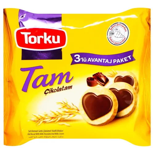Печиво Torku Tam вівсяне з молочним шоколадом 249г