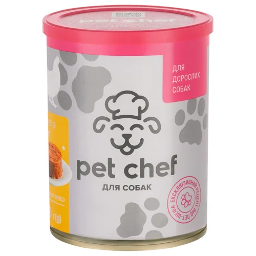 Корм вологий Pet Chef з куркою для собак 360г