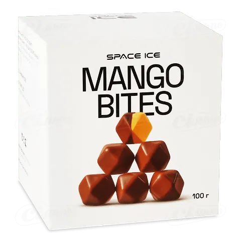 Десерт Space Ice Bites Манговий глазурований молочним шоколадом 100г