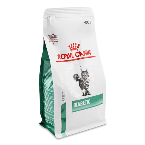 Корм сухий повнораціонний дієтичний для дорослих котів Diabetic Veterinary Royal Canin, в/г 400г